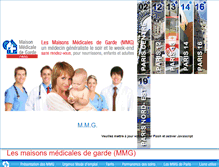 Tablet Screenshot of maisonmedicaledegarde-paris.fr